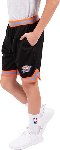 Ultra Game NBA Oklahoma City Thunder Boys Active Knit Slam Basketball Training Shorts|Oklahoma City Thunder - UltraGameShop