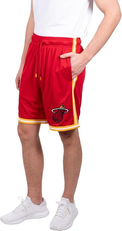 Ultra Game NBA Miami Heat Men's Slam Active Basketball Training Shorts|Miami Heat - UltraGameShop