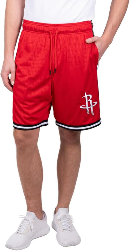 Ultra Game NBA Houston Rockets Official Men's Slam Active Basketball Training Shorts|Houston Rockets - UltraGameShop