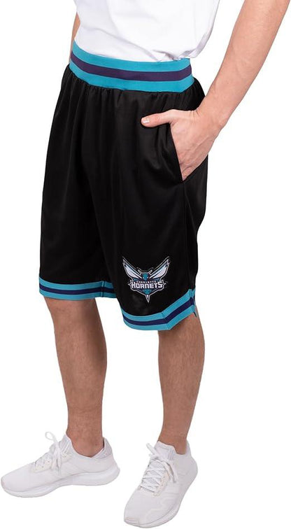 Ultra Game NBA Charlotte Hornets Men's Active Knit Basketball Training Shorts|Charlotte Hornets - UltraGameShop