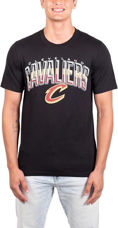 Ultra Game Men's NBA Cleveland Cavaliers Arched Plexi Short Sleeve T-Shirt|Cleveland Cavaliers - UltraGameShop