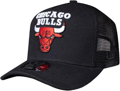 Ultra Game NBA Adults Chicago Bulls Snap Back All Around The World Trucker Baseball Cap Hat| Chicago Bulls - UltraGameShop