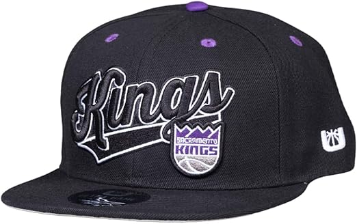 Ultra Game Adults Sacramento Kings Snap Back 3D Embroidered Team Logo Baseball Cap Hat |Sacramento Kings - UltraGameShop
