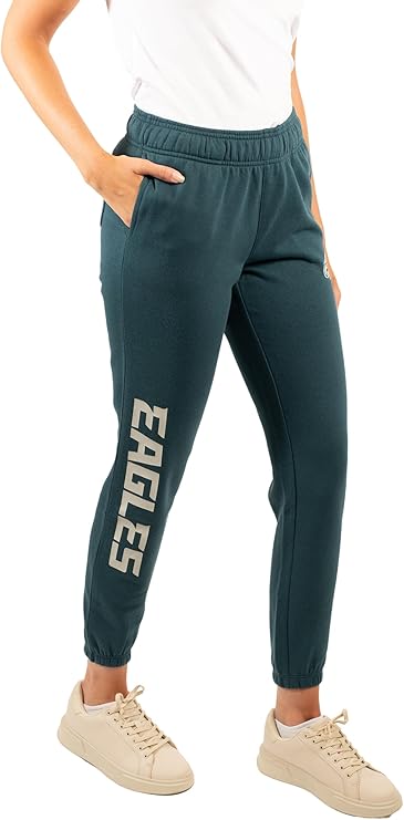 NFL Official Women's Super Soft Fleece Jogger Sweatpants|Philadelphia Eagles