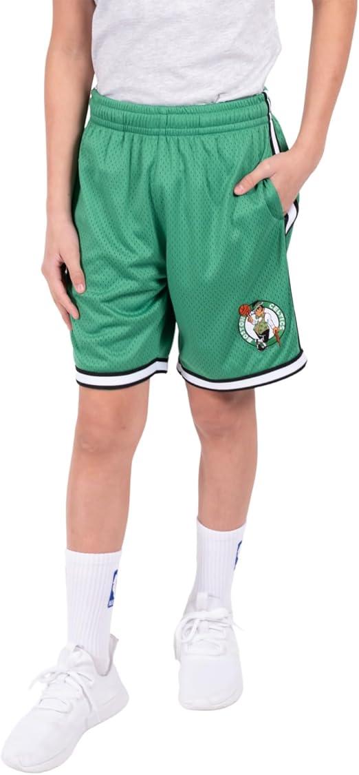 Ultra Game NBA Boston Celtics Boys Active Knit Slam Basketball Training Shorts|Boston Celtics - UltraGameShop