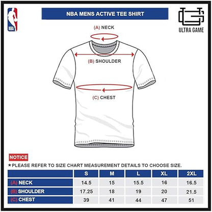 Ultra Game NBA Dallas Mavericks - Luka Doncic Men's Players Quick Dry Active T-Shirt|Dallas Mavericks - Luka Doncic - UltraGameShop