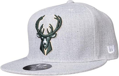 Ultra Game NBA Adults Milwaukee Bucks Twill Snap Back Ultimate Baseball Cap Hat | Milwaukee Bucks - UltraGameShop