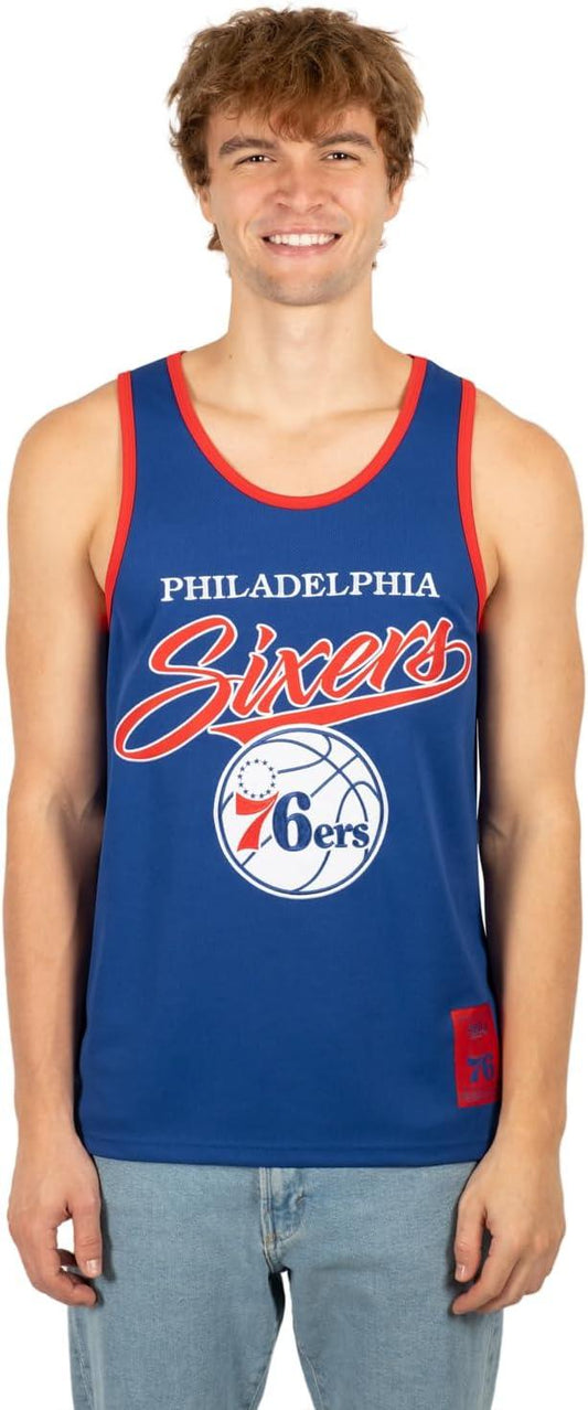 Ultra Game NBA Philadelphia 76ers Tank Top Mesh Sleeveless Muscle T-Shirt|Philadelphia 76ers - UltraGameShop