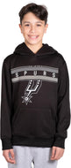 Ultra Game NBA San Antonio Spurs Boys Super Soft Poly Midtwon Pullover Hoodie Sweatshirt|San Antonio Spurs - UltraGameShop