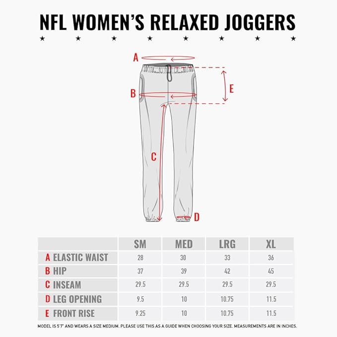 Ultra Game NFL Cleveland Browns Womens Super Soft Fleece Jogger Sweatpants|Cleveland Browns