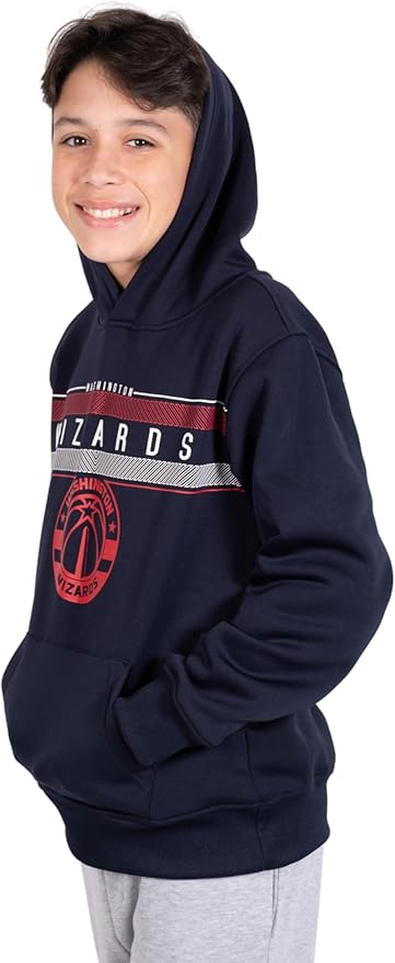 Ultra Game NBA Washington Wizards Boys Super Soft Poly Midtwon Pullover Hoodie Sweatshirt|Washington Wizards - UltraGameShop