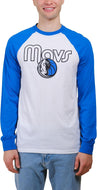 Ultra Game NBA Dallas Mavericks Men's Super Soft Raglan Baseball T-Shirt |Dallas Mavericks - UltraGameShop