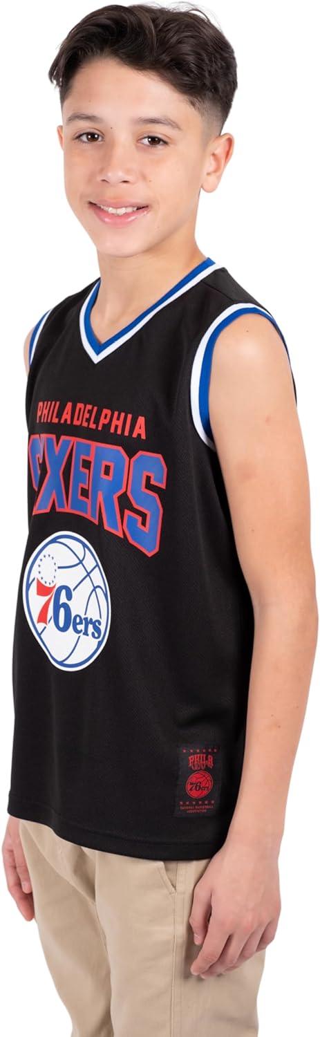 Ultra Game NBA Philadelphia 76ers Boys Sleeveless Mesh Tank Top Muscle T-Shirt|Philadelphia 76ers - UltraGameShop