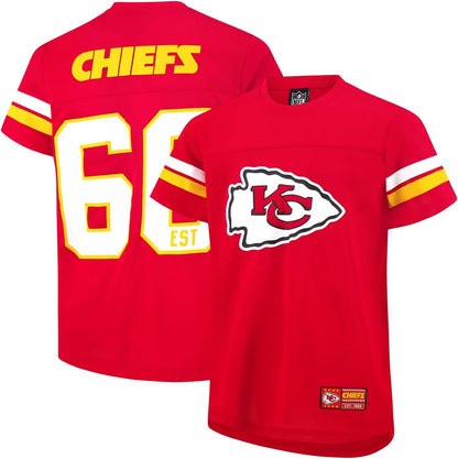 NFL Official Youth Super Soft Game Day Mesh Jersey Shirt|Kansas City Chiefs