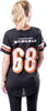 Ultra Game NFL Cincinnati Bengals Womens Soft Mesh Varsity Stripe T-Shirt|Cincinnati Bengals