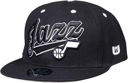 Ultra Game Adults Utah Jazz Snap Back 3D Embroidered Team Logo Baseball Cap Hat |Utah Jazz - UltraGameShop