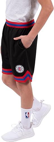 Ultra Game NBA Los Angeles Clippers Boys Active Knit Slam Basketball Training Shorts|Los Angeles Clippers - UltraGameShop