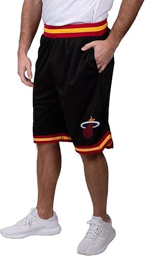 Ultra Game NBA Miami Heat Men's Active Knit Basketball Training Shorts|Miami Heat - UltraGameShop