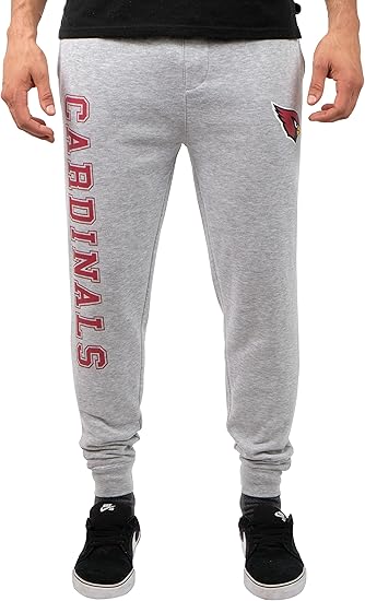 Ultra Game NFL Official Adults Super Soft Game Day Jogger Sweatpants - Unisex, Arizona Cardinals|Arizona Cardinals