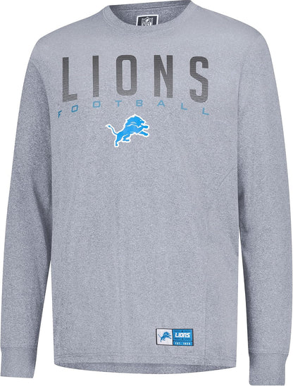 NFL Official Super Soft Game Day Long Sleeve T-Shirt|Detroit Lions