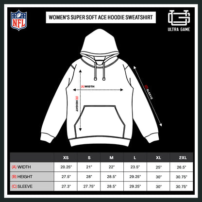 NFL Women's Official Super Soft Tie Neck Pullover Hoodie Sweatshirt|Green Bay Packers