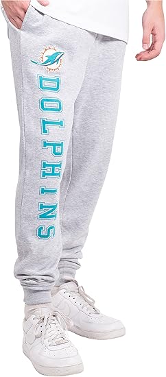 NFL Official Adults Super Soft Game Day Jogger Sweatpants - Unisex|Miami Dolphins