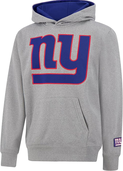 Ultra Game NFL Official Youth Super Soft Hoodie Sweatshirt Pullover - Warm Polyester Blend New York Giants|New York Giants