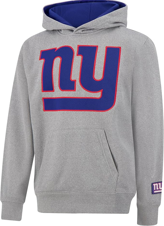 Ultra Game NFL Official Youth Super Soft Hoodie Sweatshirt Pullover - Warm Polyester Blend New York Giants|New York Giants