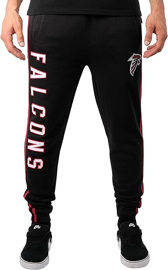 Ultra Game NFL Official Adults Super Soft Game Day Jogger Sweatpants - Unisex, Atlanta Falcons|Atlanta Falcons