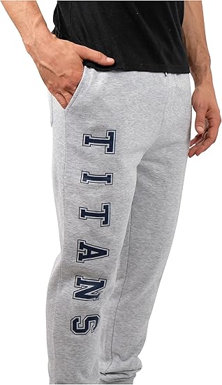 Ultra Game NFL Official Adults Super Soft Game Day Jogger Sweatpants - Unisex, Tennessee Titans, Team Color|Tennessee Titans