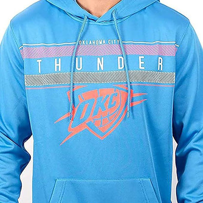 Ultra Game NBA Official Men’s Super Soft Midtown Hoodie Pullover Sweatshirt - Unisex, Oklahoma City Thunder|Oklahoma City Thunder