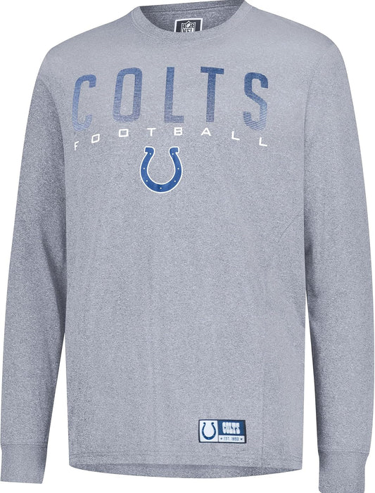 Ultra Game NFL Official Adults Super Soft Game Day Long Sleeve T-Shirt - Unisex Indianapolis Colts|Indianapolis Colts