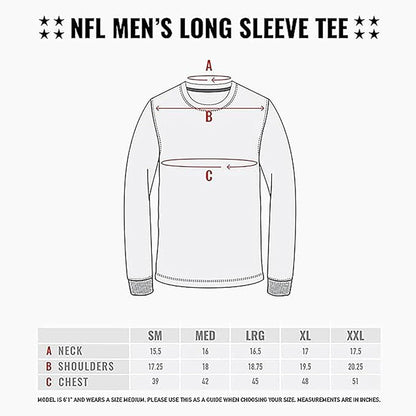 Ultra Game NFL Official Adults Super Soft Supreme Long Sleeve T-Shirt - Unisex, Chicago Bears, White|Chicago Bears