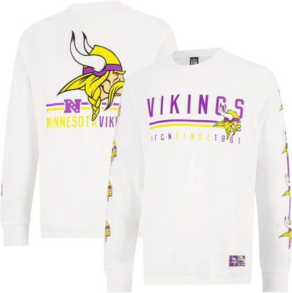 Ultra Game NFL Official Adults Super Soft Supreme Long Sleeve T-Shirt - Unisex|Minnesota Vikings