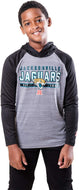 Ultra Game NFL Jacksonville Jaguars Youth Moisture Wicking Athletic Performance Pullover Lightweight Sweatshirt Hoodie|Jacksonville Jaguars