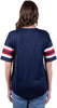 Ultra Game NFL New England Patriots Womens Standard Lace Up Tee Shirt Penalty Box|New England Patriots