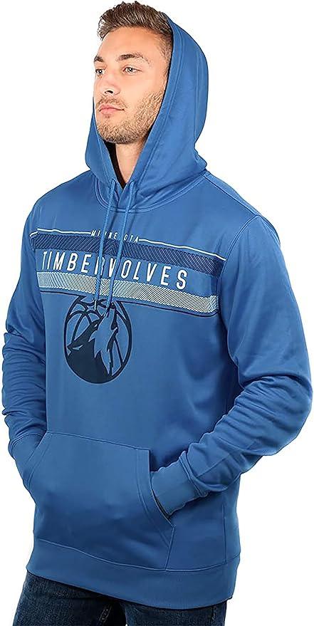 Ultra Game NBA Minnesota Timberwolves Men's Fleece Hoodie Pullover Sweatshirt Poly Midtown |Minnesota Timberwolves - UltraGameShop