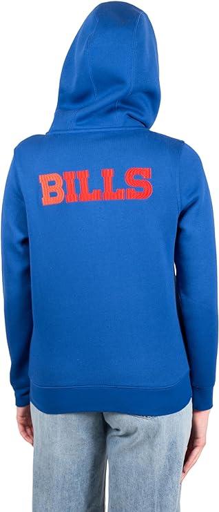 Ultra Game NFL Buffalo Bills Womens Full Zip Soft Marl Knit Hoodie Sweatshirt Jacket|Buffalo Bills - UltraGameShop