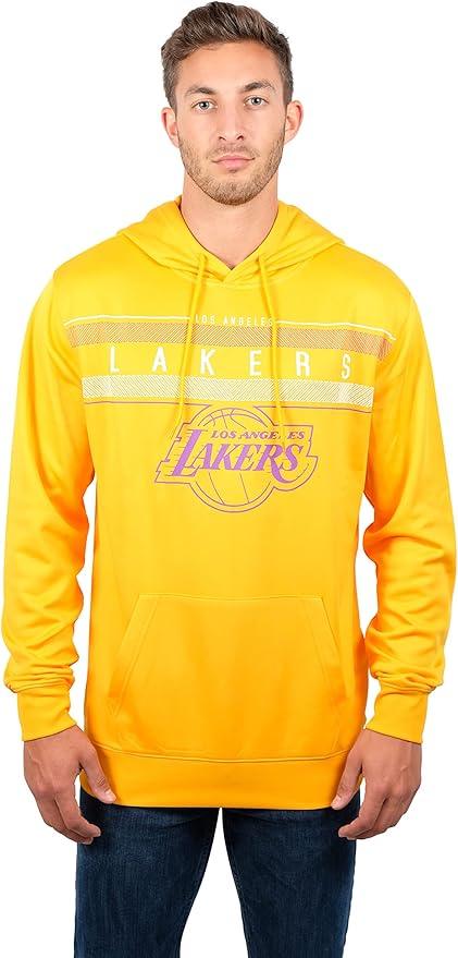 Ultra Game NBA Los Angeles Lakers Men's Fleece Hoodie Pullover Sweatshirt Poly Midtown |Los Angeles Lakers - UltraGameShop