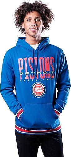 Ultra Game Men's NBA Detroit Pistons Focused Pullover Fleece Hoodie Sweatshirt|Detroit Pistons - UltraGameShop