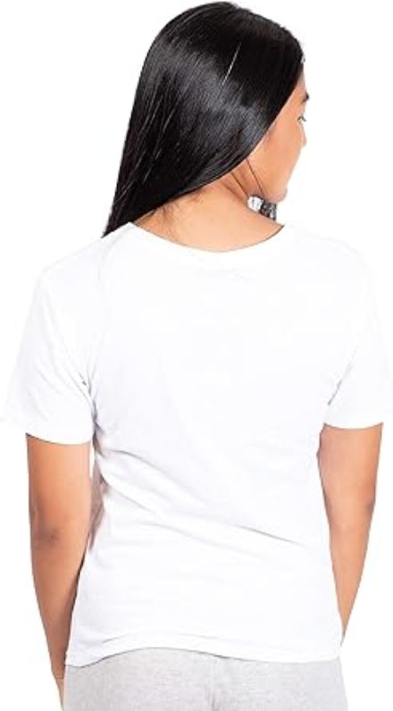 Ultra Game NBA Official Women's Soft Vintage Distressed Graphics T-Shirt, Milwaukee Bucks, White|Milwaukee Bucks