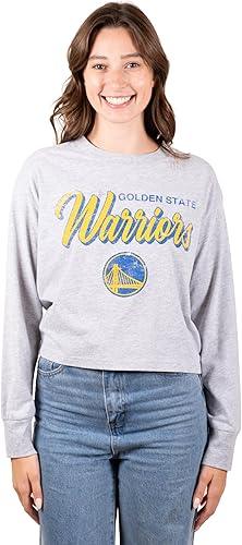 Ultra Game NBA Golden State Warriors Women's Super-Soft Crop Top Shirt|Golden State Warriors - UltraGameShop