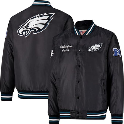 Ultra Game Adults NFL Official Supreme Satin Jacket|Philadelphia Eagles