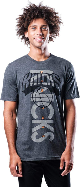 Ultra Game NBA New York Knicks Men's Upright Logo Short Sleeve Tee Shirt| New York Knicks - UltraGameShop