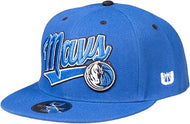 Ultra Game Adults Dallas Mavericks Snap Back 3D Embroidered Team Logo Baseball Cap Hat |Dallas Mavericks - UltraGameShop
