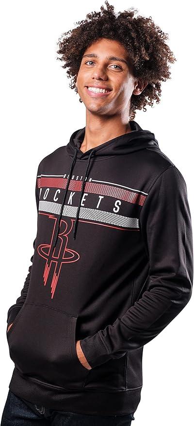 Ultra Game NBA Houston Rockets Men's Fleece Hoodie Pullover Sweatshirt Poly Midtown |Houston Rockets - UltraGameShop
