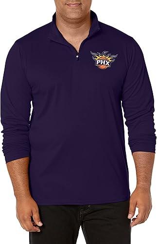 Ultra Game NBA Phoenix Suns Men's Quarter Zip Long Sleeve Pullover T-Shirt|Phoenix Suns - UltraGameShop