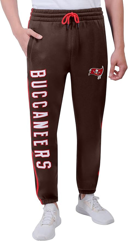 Ultra Game NFL Official Adults Super Soft Game Day Jogger Sweatpants - Unisex, Tampa Bay Buccaneers, Team Color|Tampa Bay Buccaneers