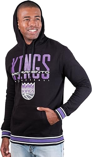 Ultra Game Men's NBA Sacramento Kings Focused Pullover Fleece Hoodie Sweatshirt|Sacramento Kings - UltraGameShop