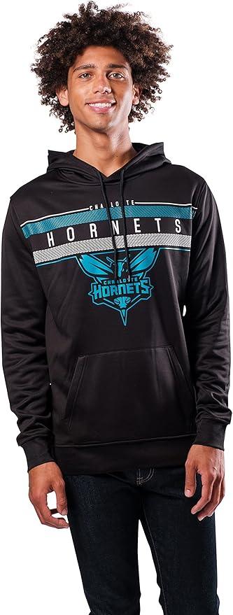 Ultra Game NBA Charlotte Hornets Men's Fleece Hoodie Pullover Sweatshirt Poly Midtown | Charlotte Hornets - UltraGameShop